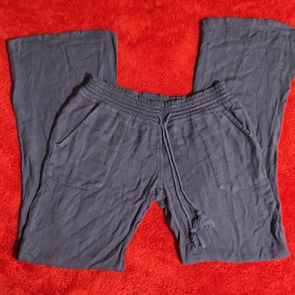 Casual Navy Blue Women's Pants